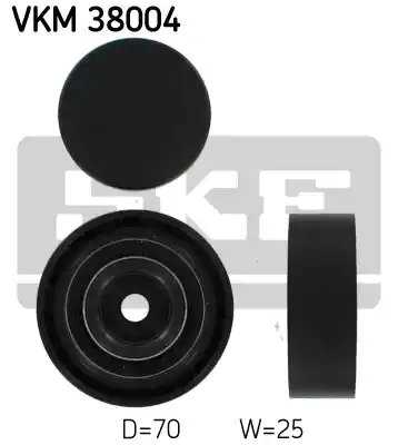 Ролик поликлинового ремня SKF VKM38004