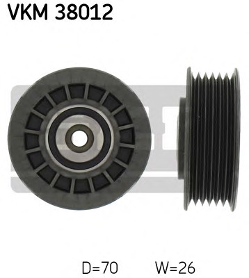 Ролик поликлинового ремня SKF VKM38012