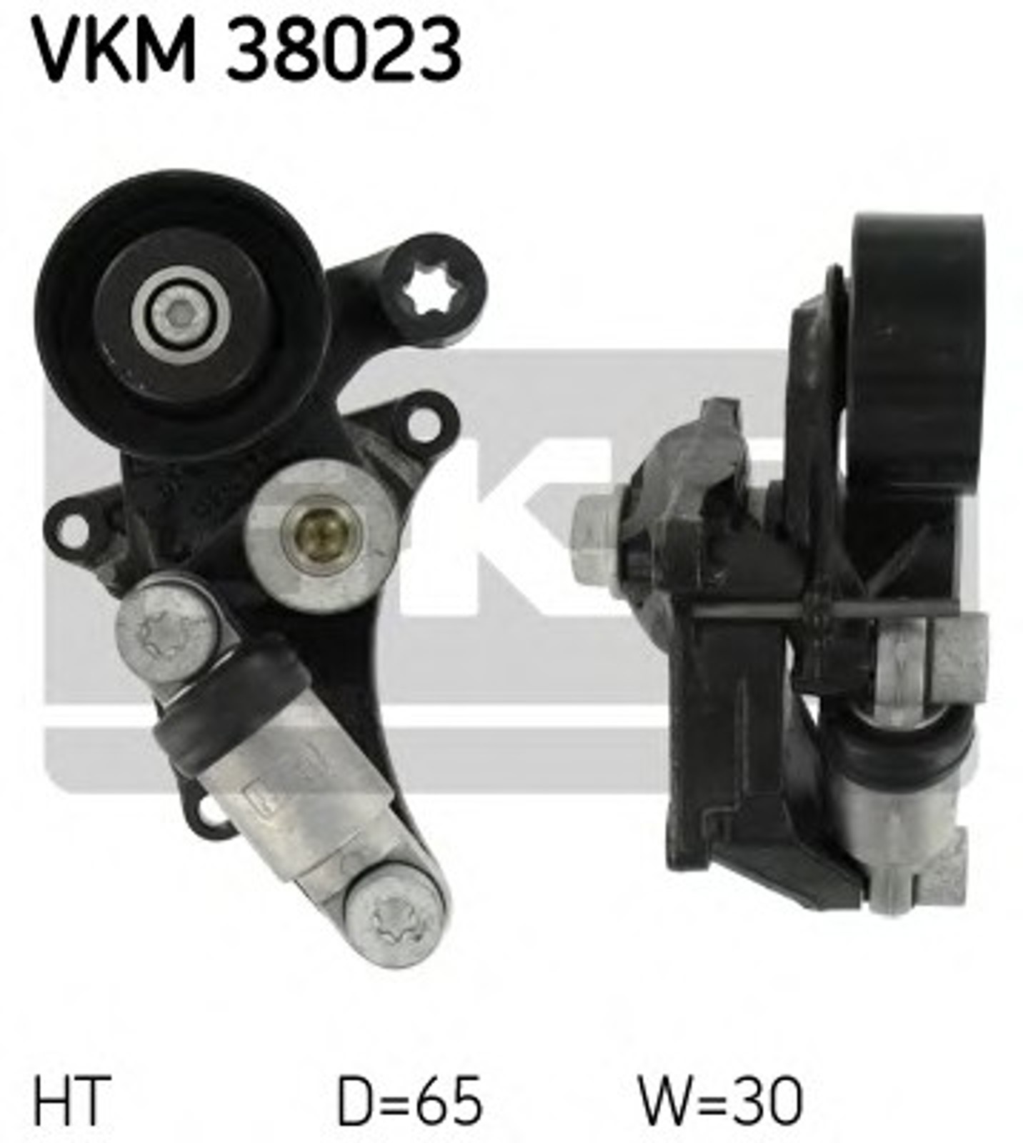 Ролик натяжной поликлинового ремня SKF VKM38023