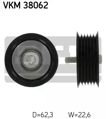 Ролик поликлинового ремня SKF VKM38062