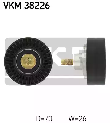 Ролик ручейкового ремня SKF VKM38226