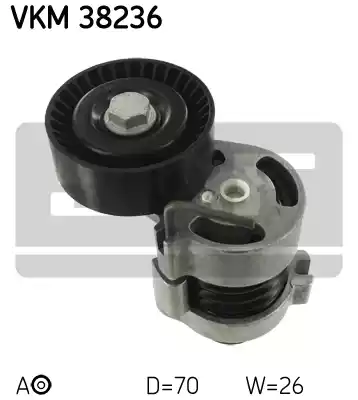 Ролик приводного ремня SKF VKM38236