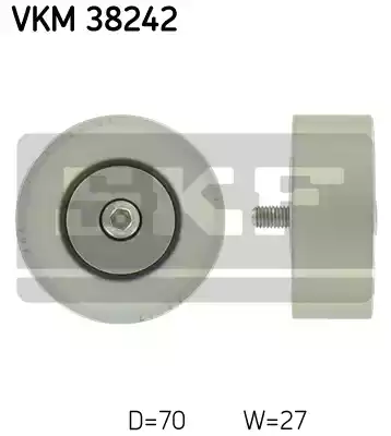 Ролик поликлинового ремня SKF VKM38242
