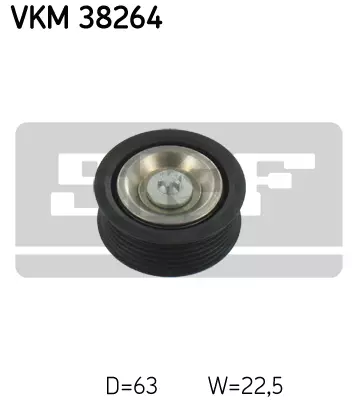 Ролик промежуточный поликлинового ремня SKF VKM38264