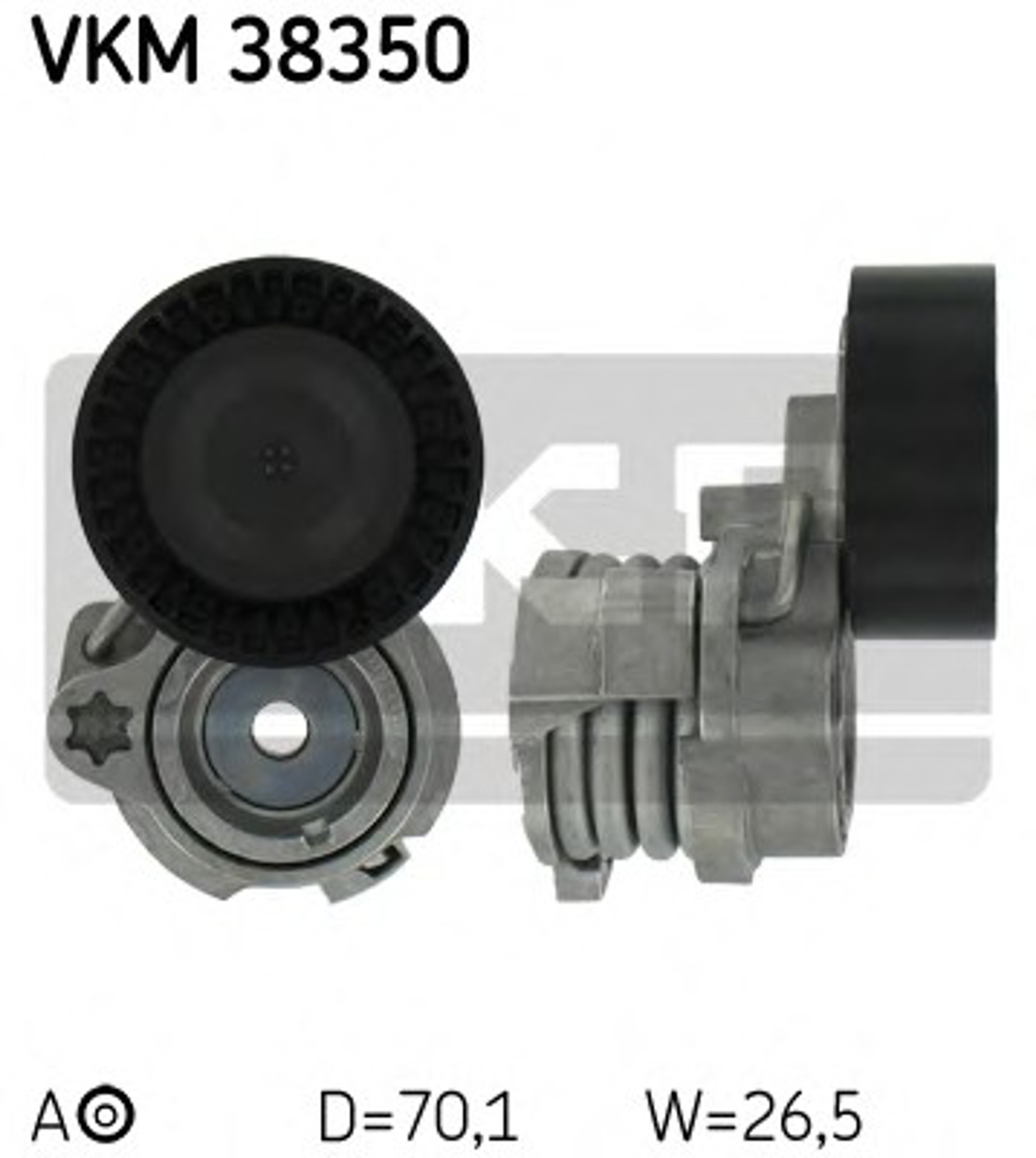 Ролик промежуточный поликлинового ремня SKF VKM38350