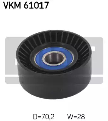 Ролик приводного ремня SKF VKM61017