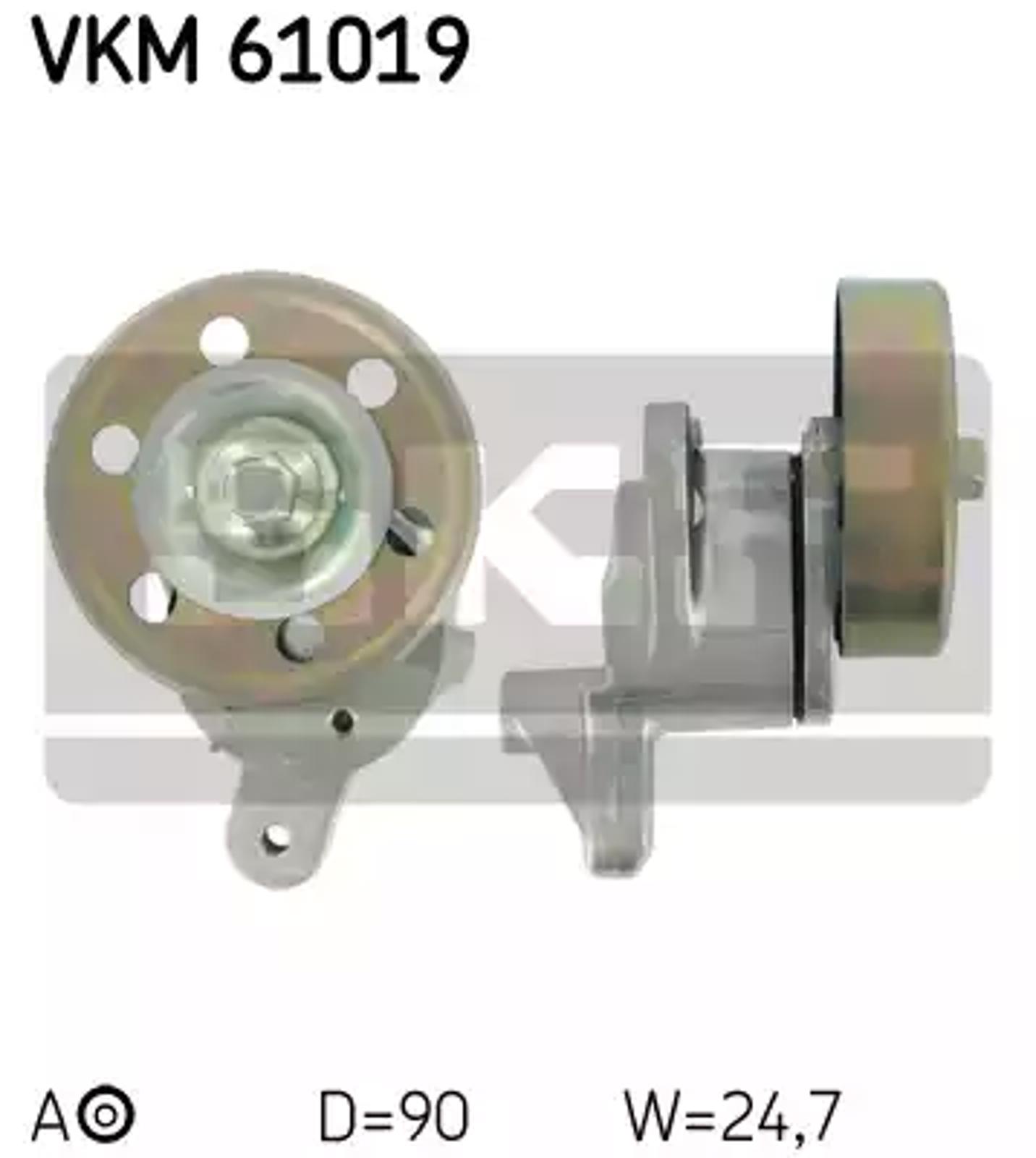 Ролик натяжной приводного ремня SKF VKM61019