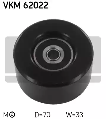 Ролик натяжной поликлинового ремня SKF VKM62022