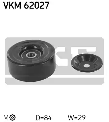 Ролик приводного ремня SKF VKM62027