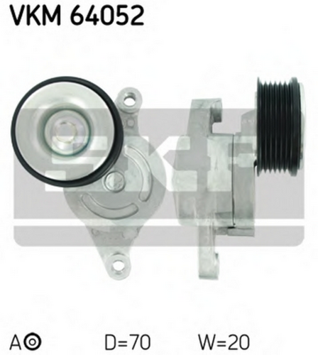 Ролик натяжителя ручейкового ремня SKF VKM64052