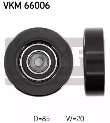 Ролик поликлинового ремня SKF VKM66006