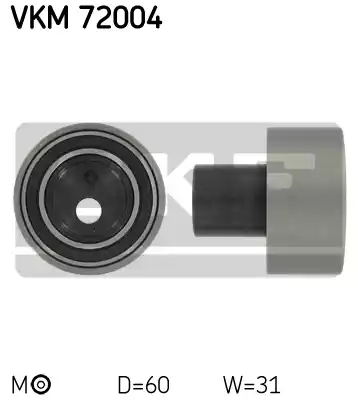 Ролик натяжной ремня грм SKF VKM72004