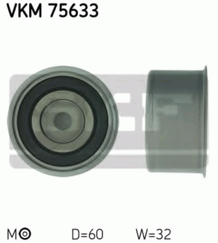 Ролик натяжной ремня грм SKF VKM75633