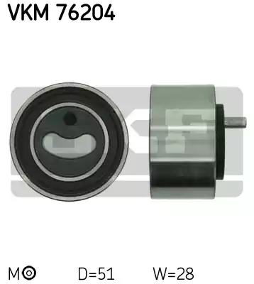 Натяжной ролик ременьа грм SKF VKM76204