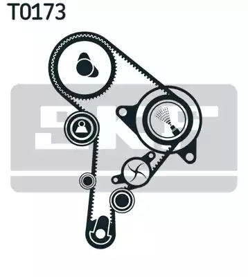 Водяной насос + комплект зубчатого ремня SKF VKMC01244