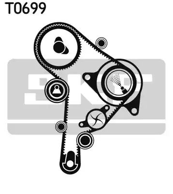 Водяной насос + комплект зубчатого ремня SKF VKMC01251
