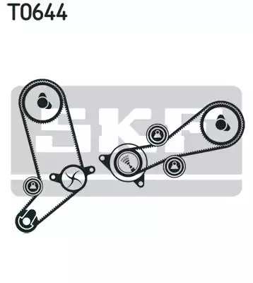Комплект грм с водяным насосом SKF VKMC01258-1