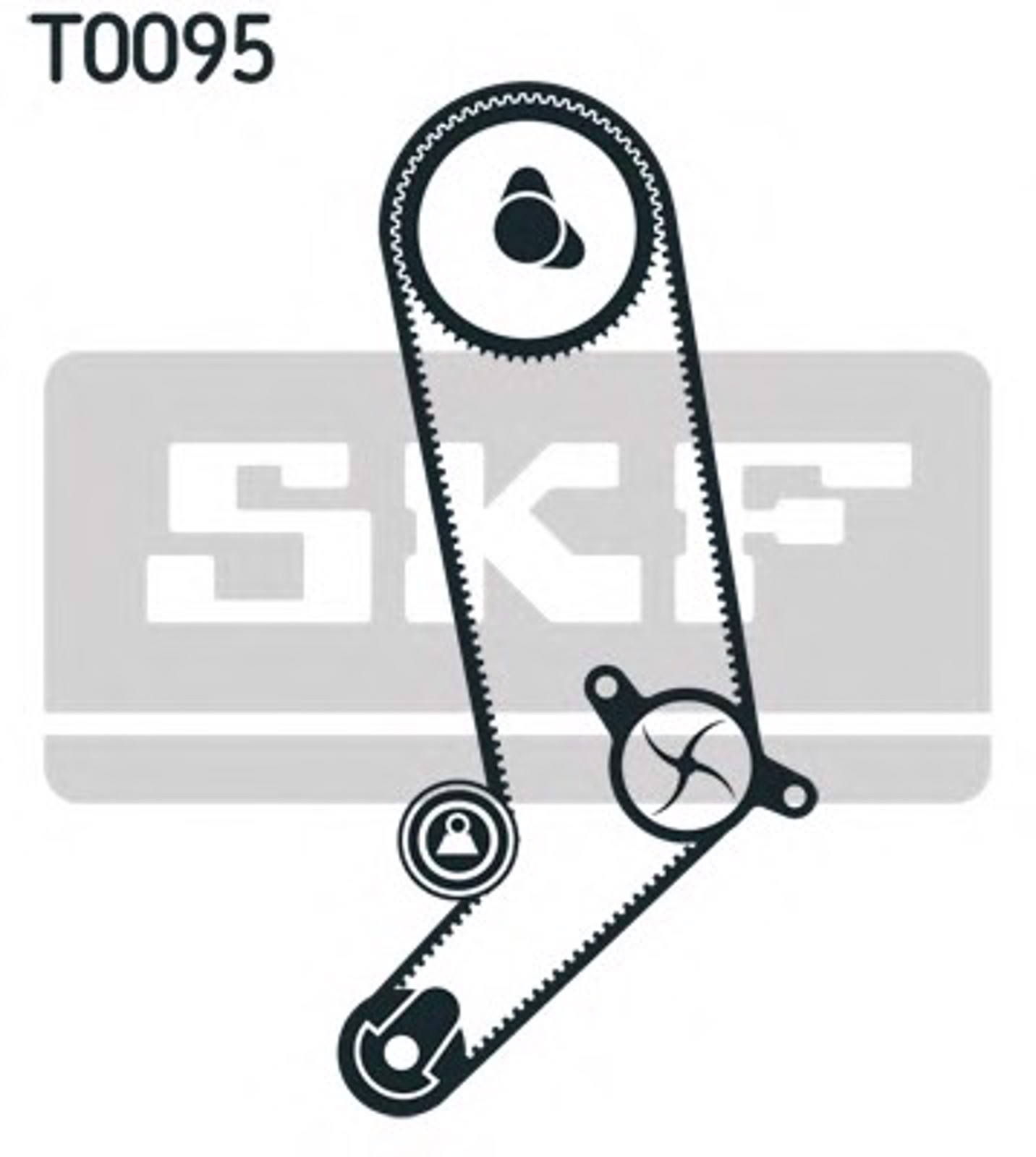 Комплект грм (с помпой) SKF VKMC01265