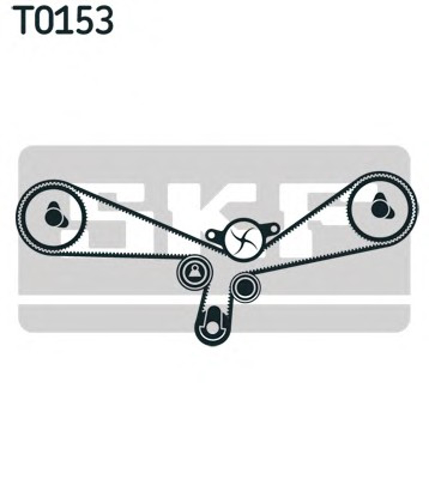 Комплект грм с водяным насосом SKF VKMC01903-1