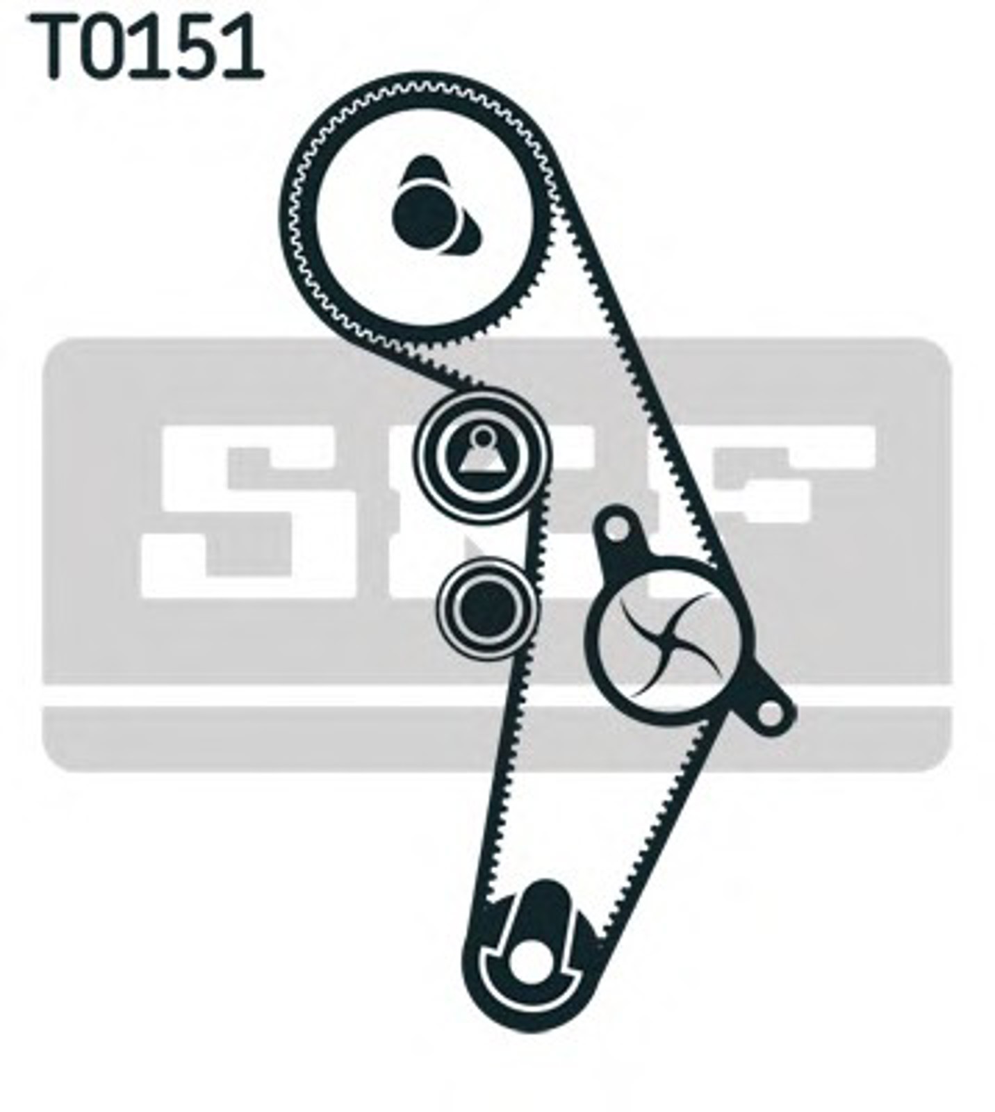 Комплект грм с водяным насосом SKF VKMC01918-2