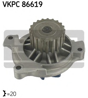Водяной насос охлаждение двигателя aquamax SKF VKPC86619