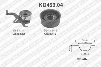 Комплект грм SNR KD453.04
