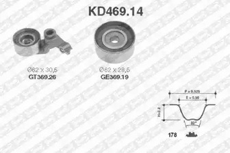 Комплект ремня SNR KD469.14