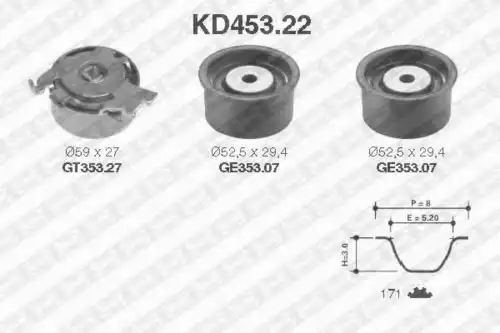Комплект грм SNR KD45322