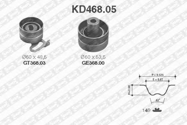 Комплект грм SNR KD46805