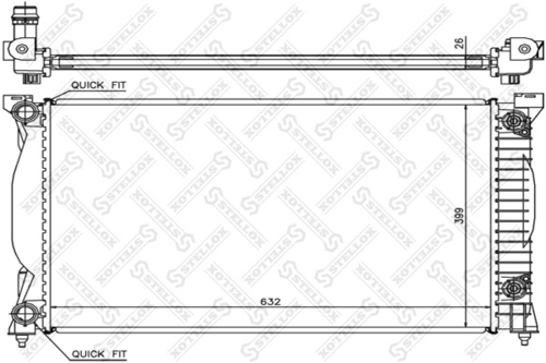 Радиатор системы охлаждения STELLOX 10-25178-SX