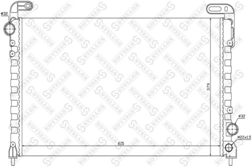 Радиатор системы охлаждения STELLOX 10-25241-SX
