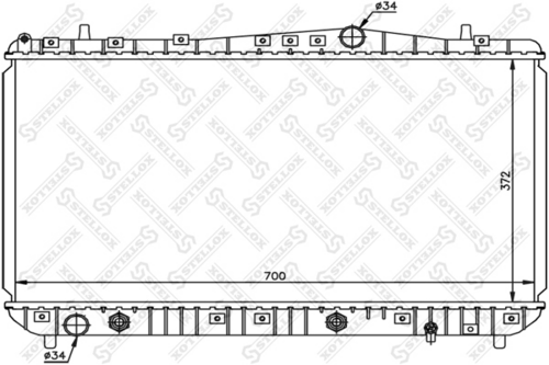 Радиатор системы охлаждения STELLOX 10-25342-SX