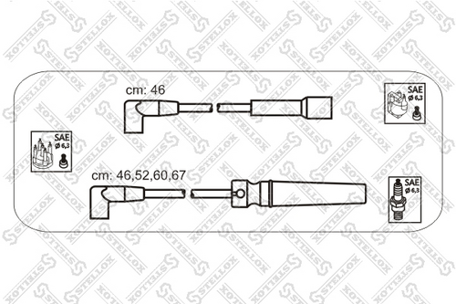 К-кт проводов STELLOX 10-30043-SX