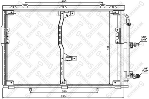Радиатор STELLOX 10-45013-SX