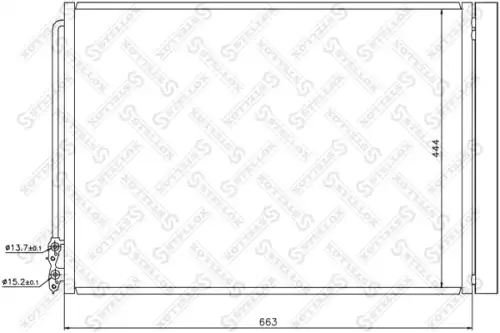 Радиатор кондиционера STELLOX 10-45647-SX