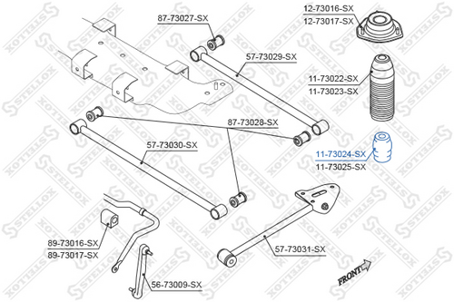 Отбойник амортизатора STELLOX 11-73024-SX