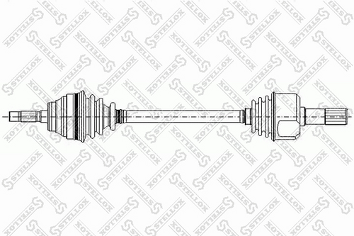 Полуось STELLOX 158 1044-SX