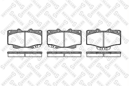Тормозные колодки STELLOX 326 014-SX