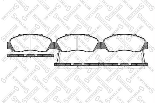 Колодки дисковые п. STELLOX 362 002B-SX