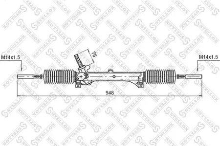 Рулевой механизм STELLOX 00-35005-SX
