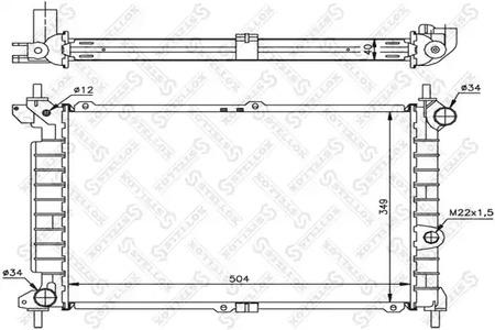 Радиатор системы охлаждения STELLOX 10-25259-SX