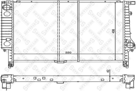 Радиатор системы охлаждения STELLOX 10-25583-SX
