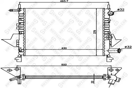 Радиатор системы охлаждения STELLOX 10-26190-SX