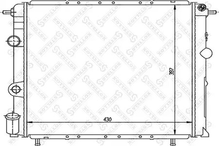 Радиатор системы охлаждения STELLOX 10-26200-SX