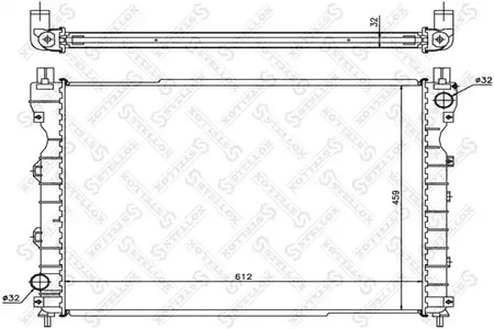 Радиатор системы охлаждения STELLOX 10-26283-SX