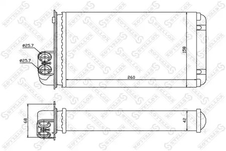 Теплообменник отопления салона STELLOX 10-35000-SX