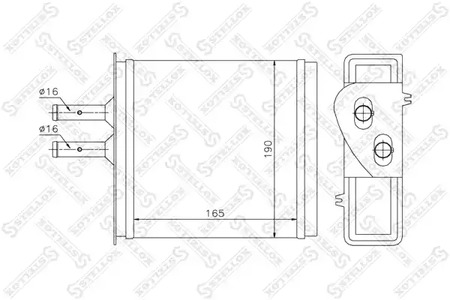 Теплообменник отопления салона STELLOX 10-35007-SX
