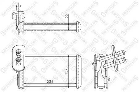 Теплообменник отопления салона STELLOX 10-35019-SX