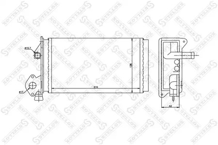 Теплообменник отопления салона STELLOX 10-35063-SX