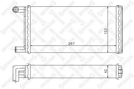Теплообменник отопления салона STELLOX 10-35067-SX